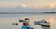 15 Dinghys on a chain Mooring at the end of Warblington Rd