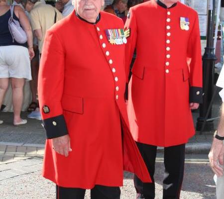 The Chelsea Pensioners were regular visitors